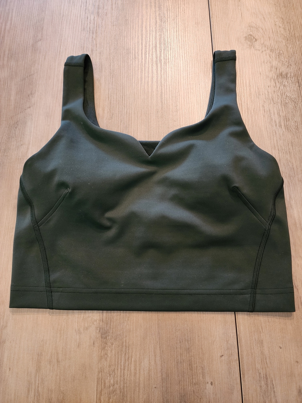 Lululemon athletica Dark Green Longline Sports Bra